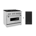 36 4.6 cu. ft. Gas Burner Electric Oven with Griddle Stainless Steel B613