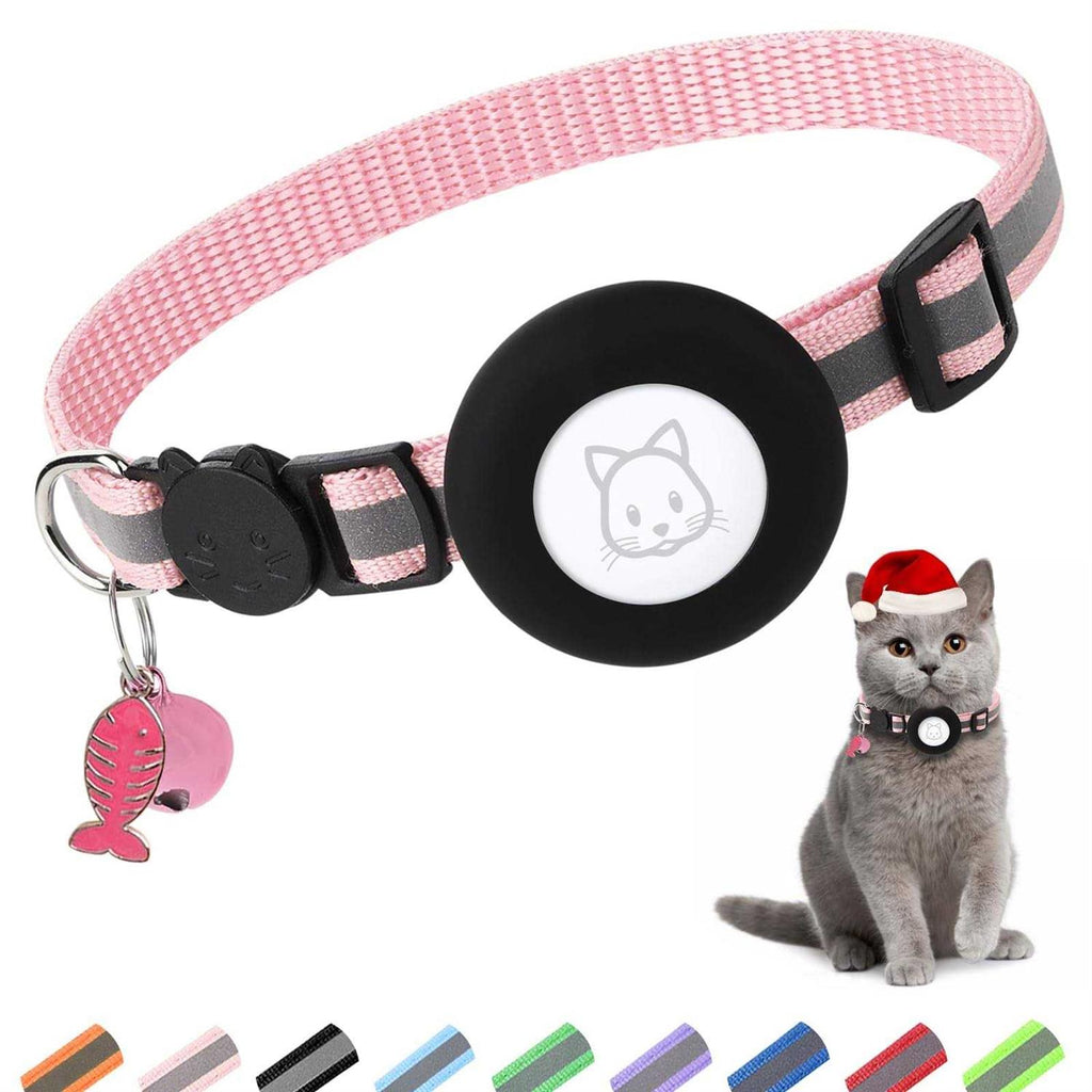 Airtag Cat Collar with Bell and Safety Buckle M1469