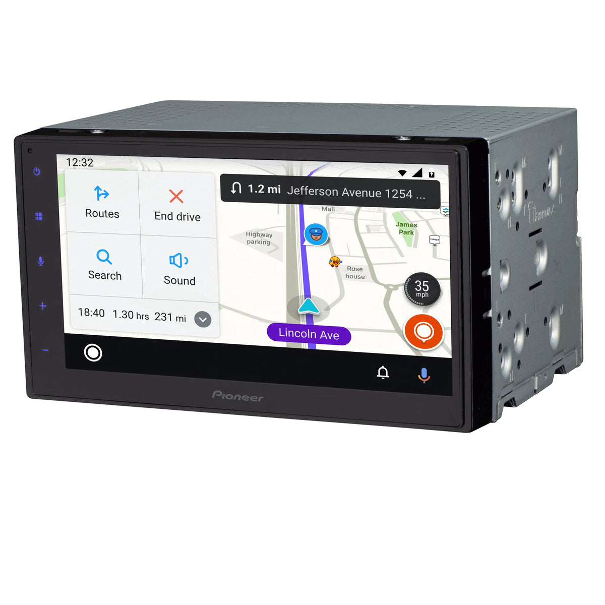 Double Din Digital Media Receiver with 6.8 Touchscreen and Bluetooth Z2428