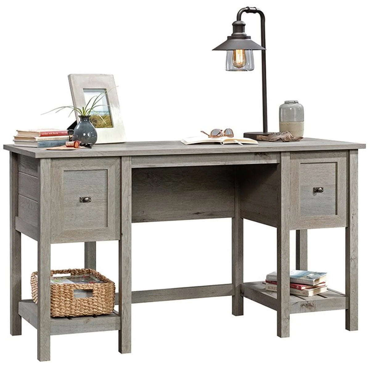 Engineered Wood Writing Desk in Mystic Oak U486301