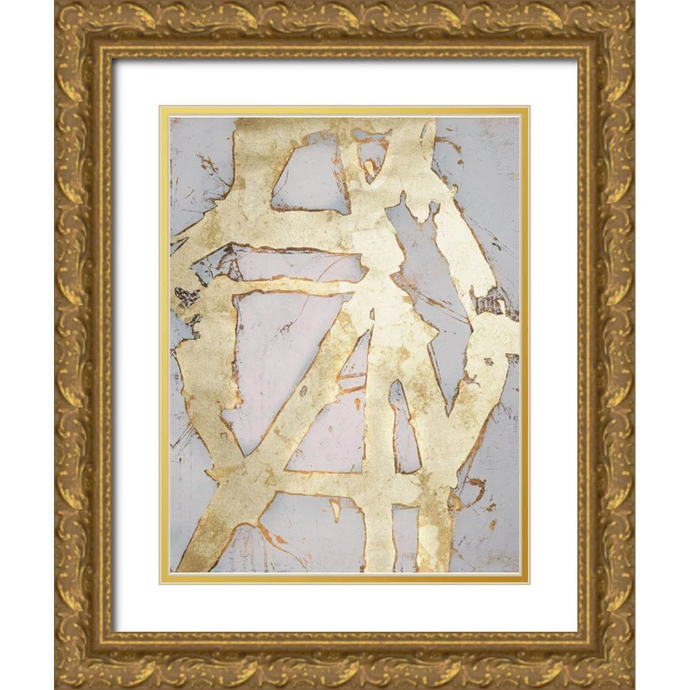 Gold Ornate Wood Framed Art Print W722