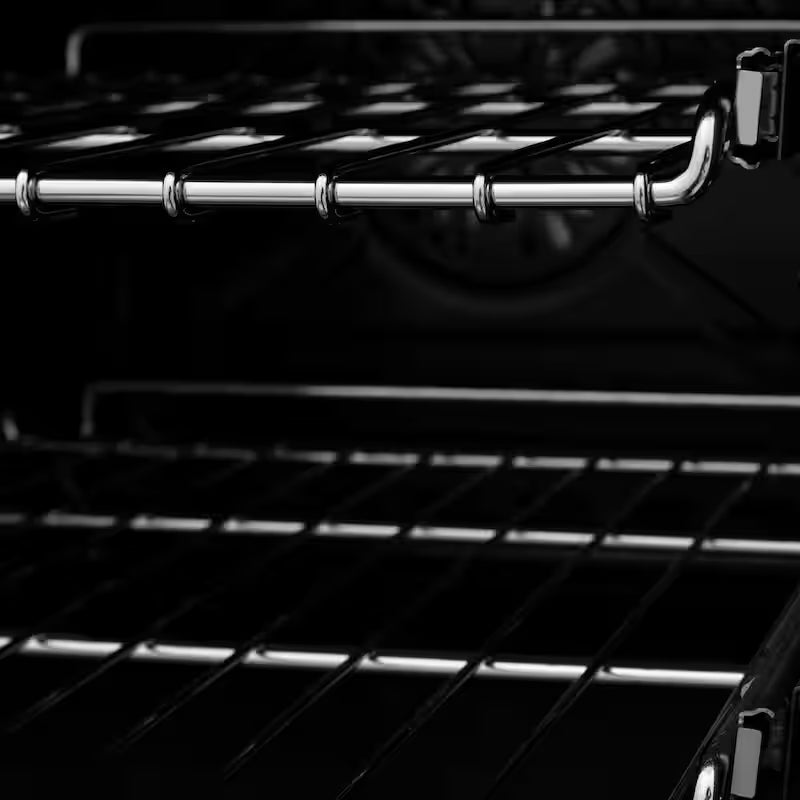 6-Burner Dual Fuel Range with Black Matte Door in Stainless Steel and Polished Gold T3541