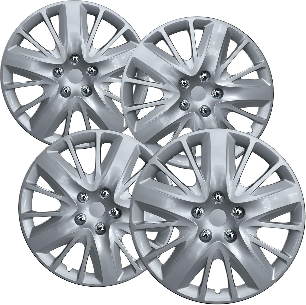 18 inch Silver Hubcaps Set of 4 Wheel Covers P775424