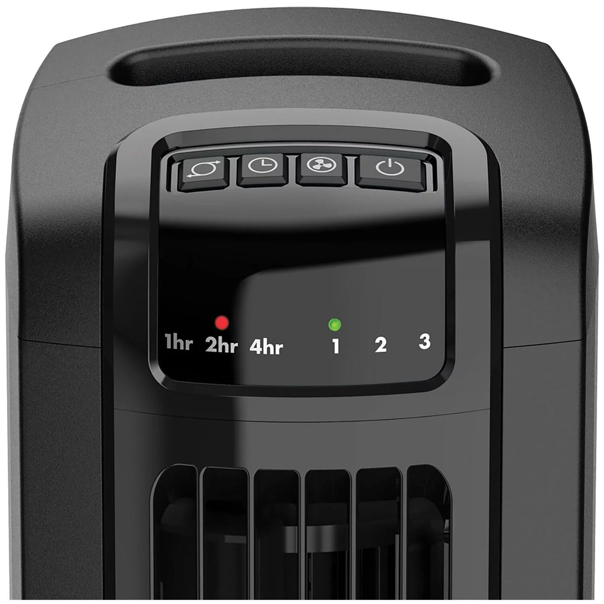 Black 3-Speed Oscillating Tower Fan with Timer and Remote H94358
