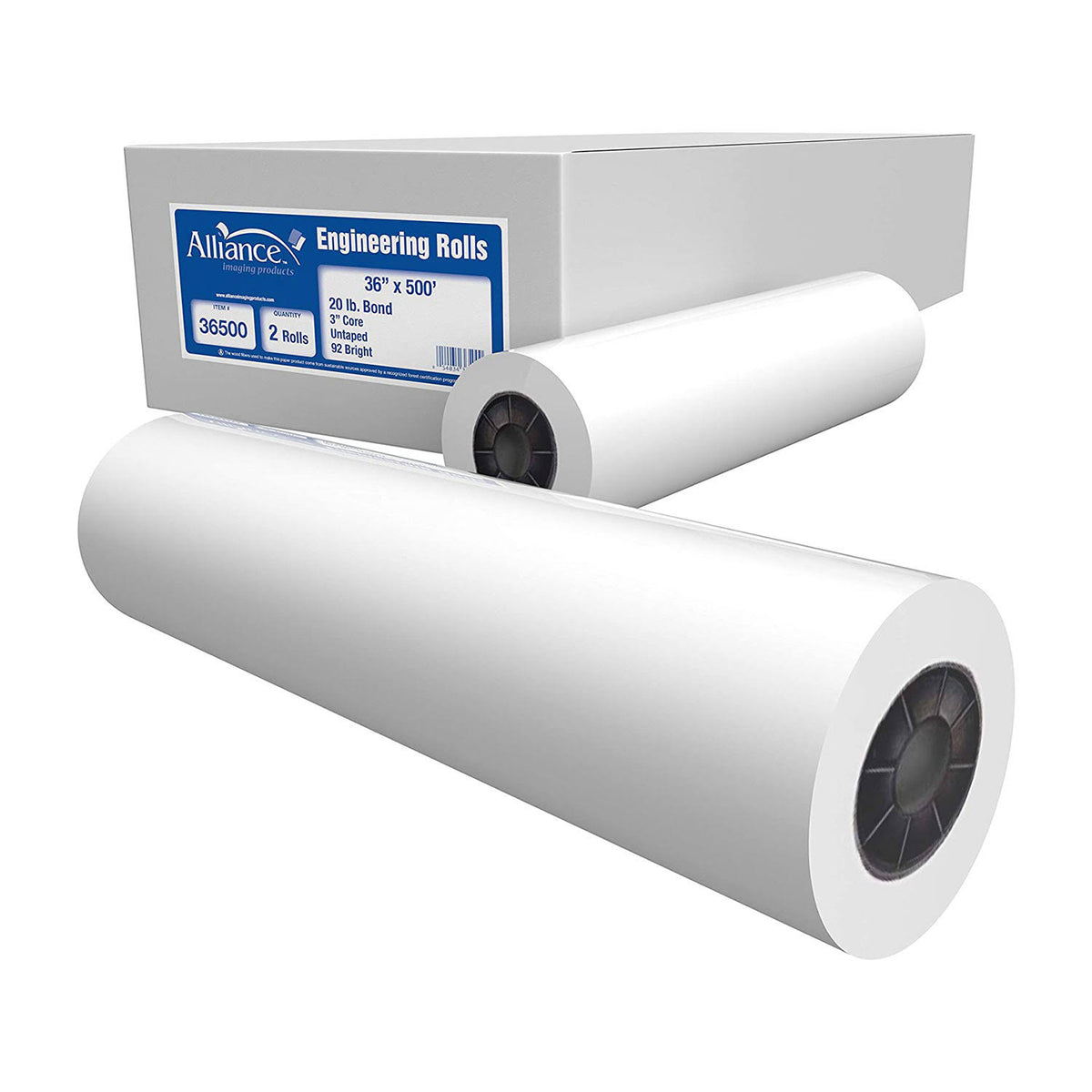 36 inch x 500 Foot 20lb Bond Plotter Paper P613472