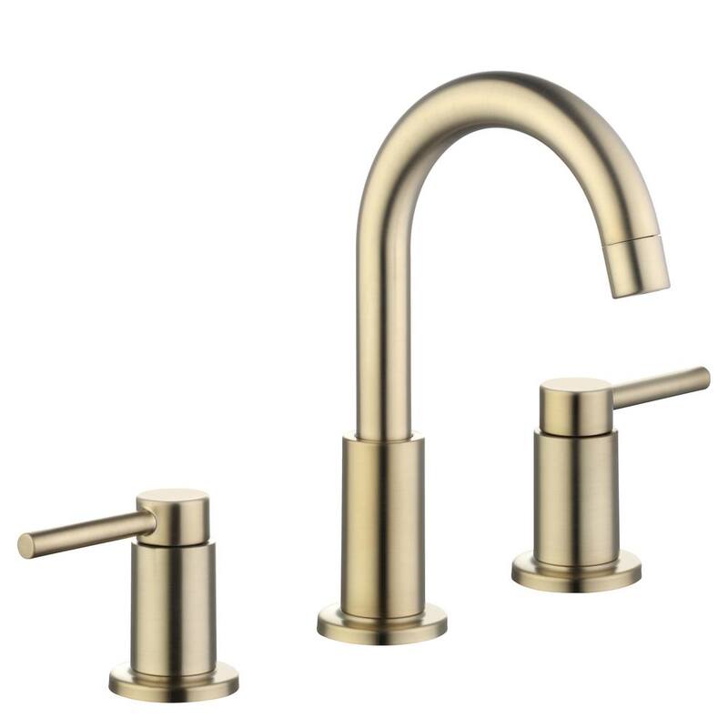 8 in. Widespread Double-Handle High-Arc Bathroom Faucet Matte Gold Z2266