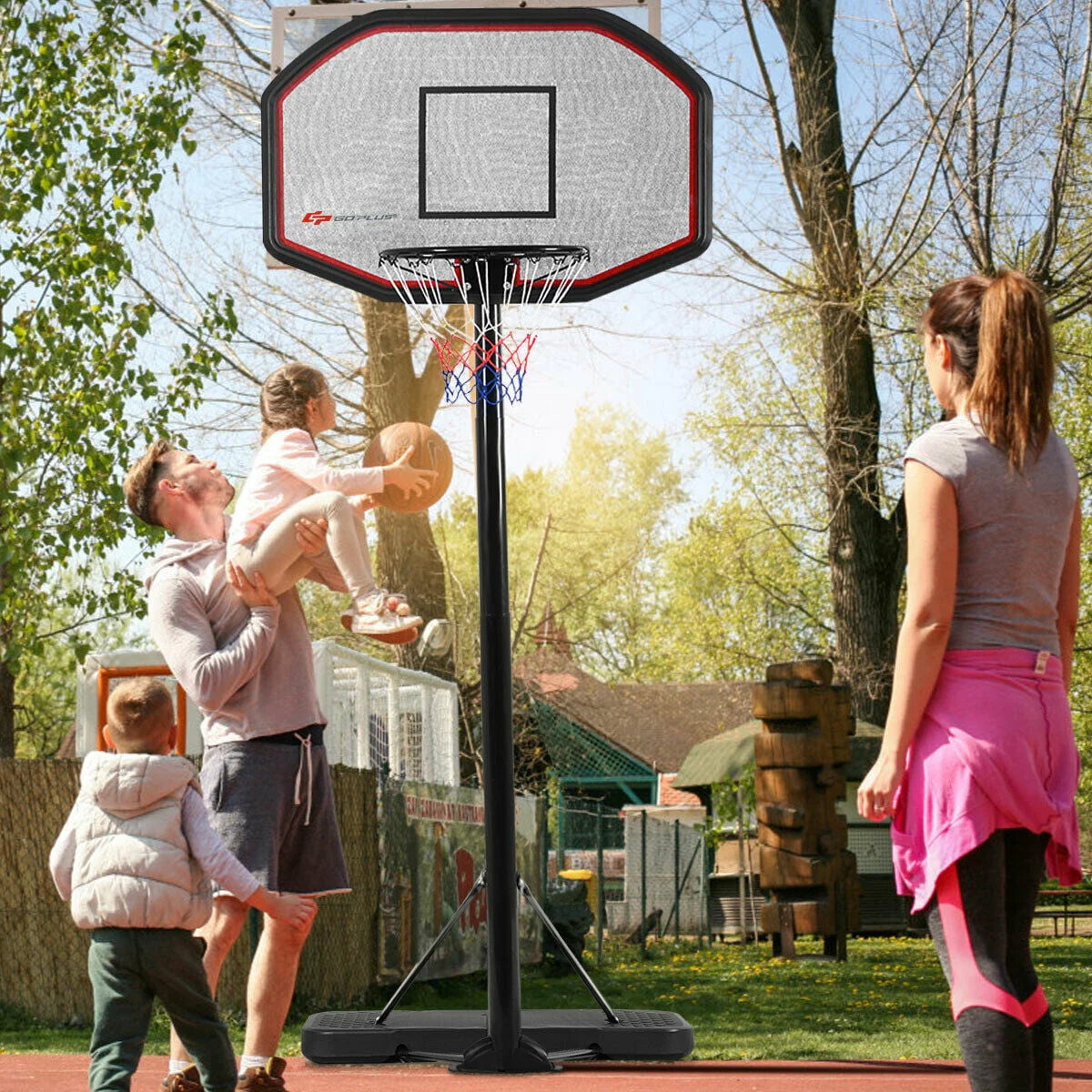 Adjustable Height Basketball Hoop System A760