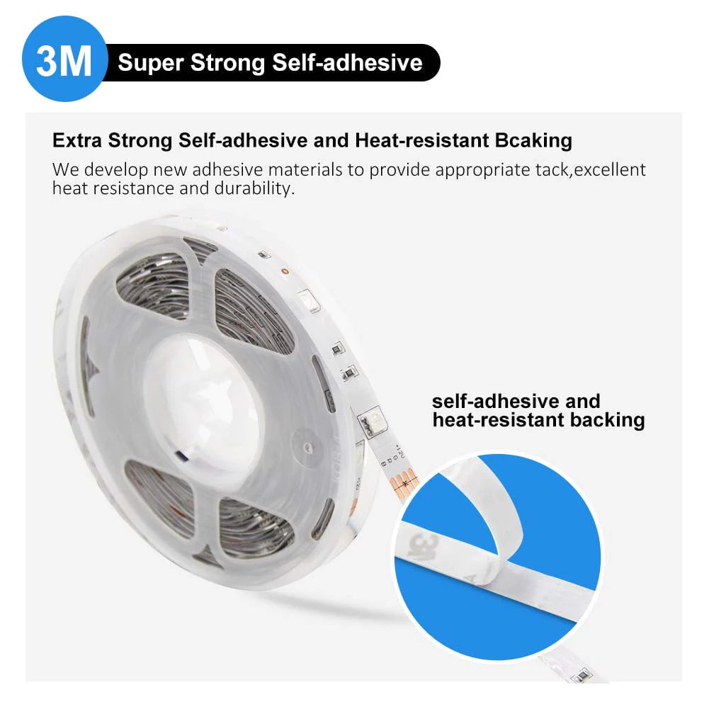 LED Strip Light 32.8ft with Remote and Power Supply X151047