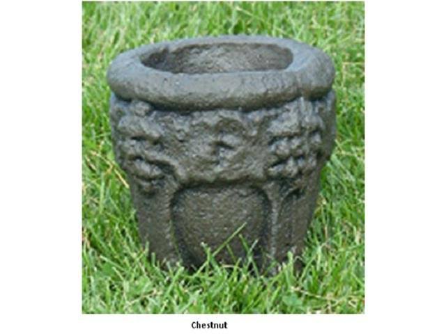 18” Angel with Basket Outdoor Garden Statue Chestnut Finish Y784