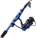 24Ton Carbon Fibre Telescopic Fishing Rod Spinning Reel Combo W864120
