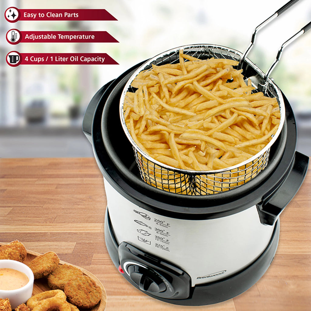 1 Liter Stainless Steel Electric Deep Fryer O51783