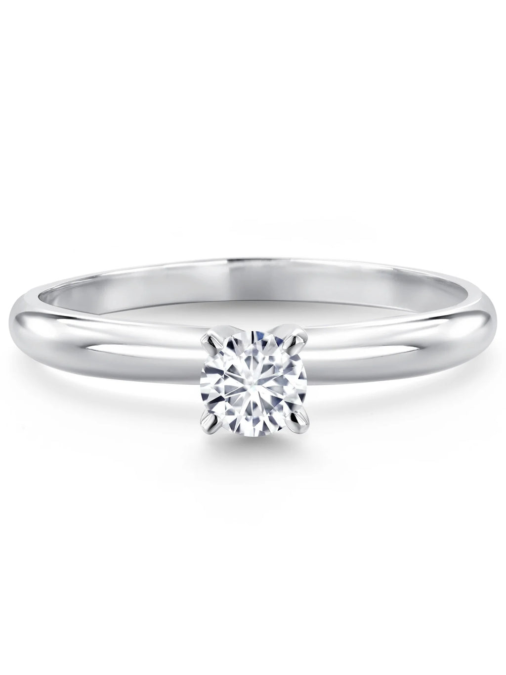 14K White Gold Solitaire Engagement Ring D779646
