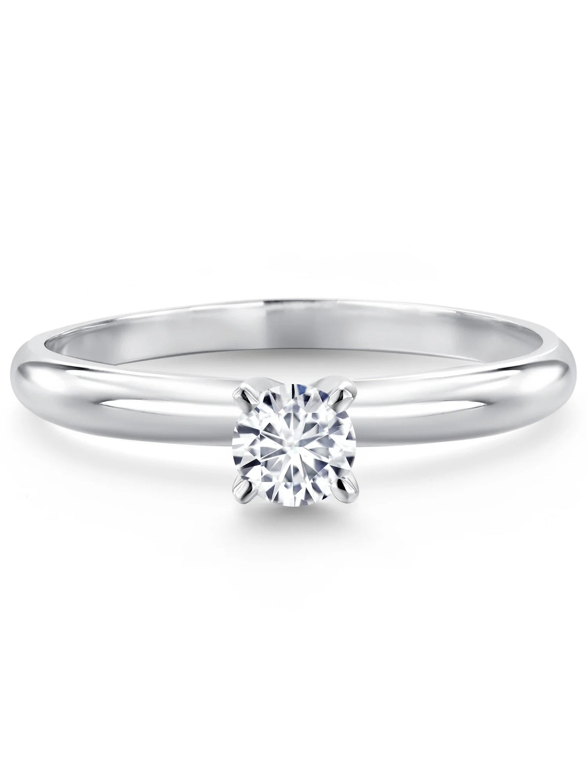 14K White Gold Solitaire Engagement Ring D779646