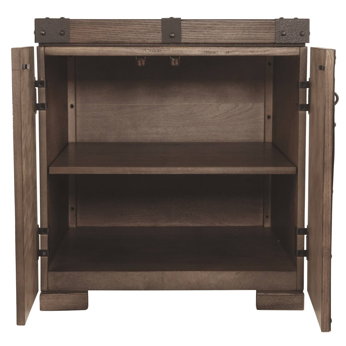 Grayish Brown Square End Table L55415