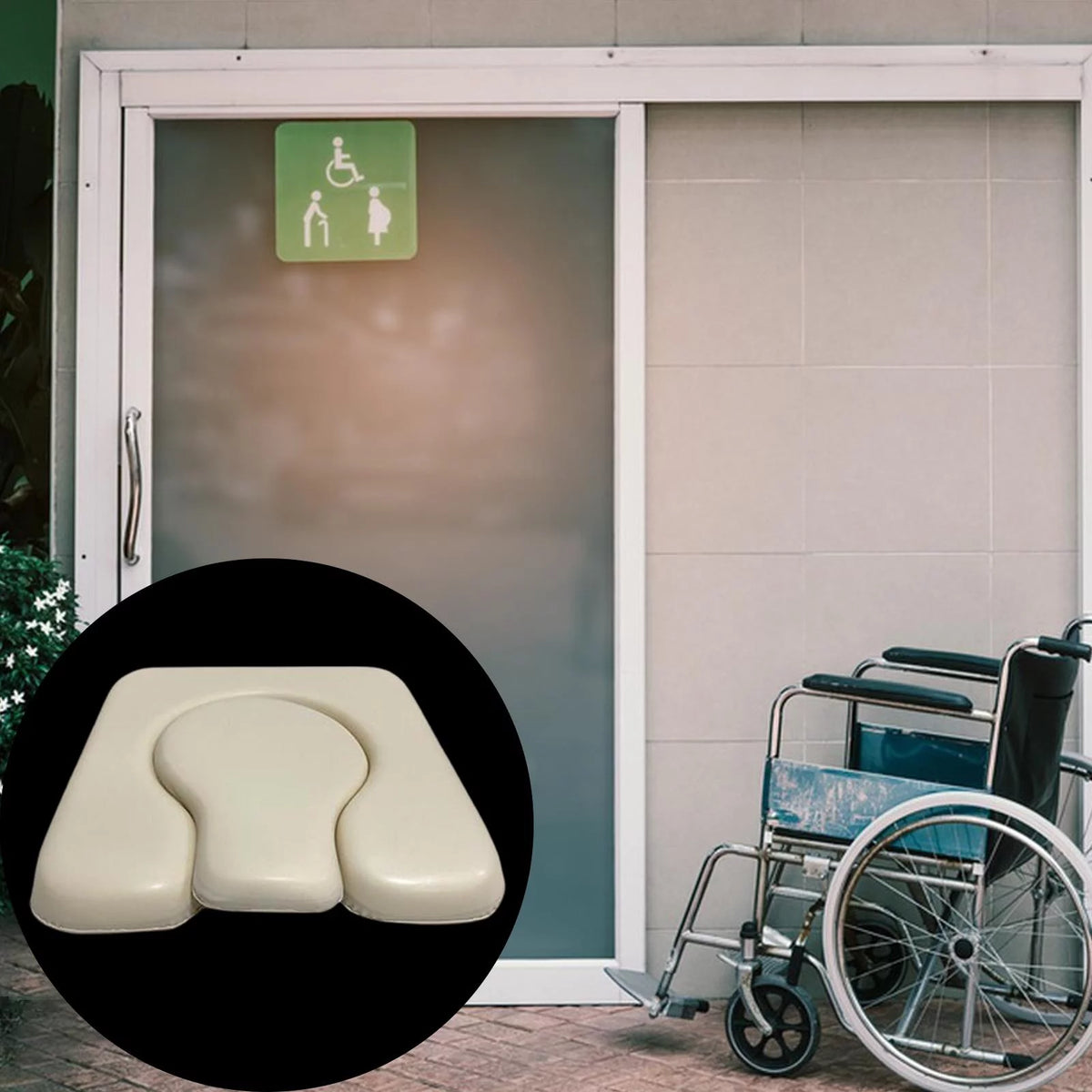 Commode Seat Cushion Detachable Portable F6810