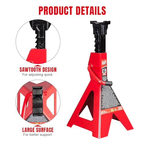 Heavy Duty Steel Jack Stands 3 Ton 1 Pair C22680