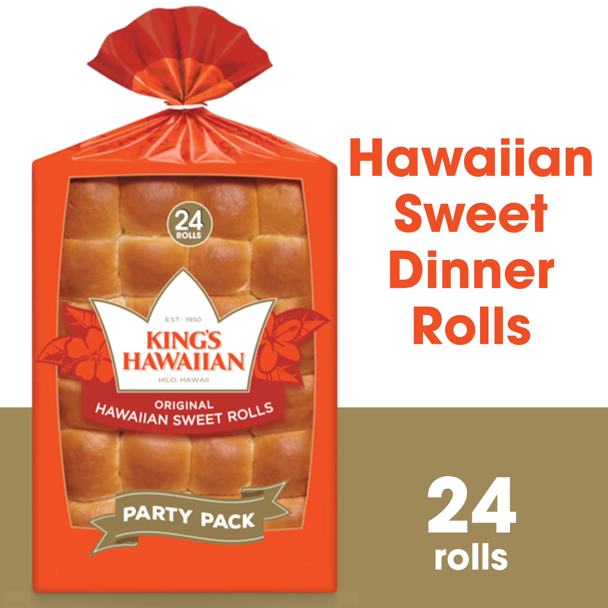 24 oz Hawaiian Sweet Dinner Rolls H567