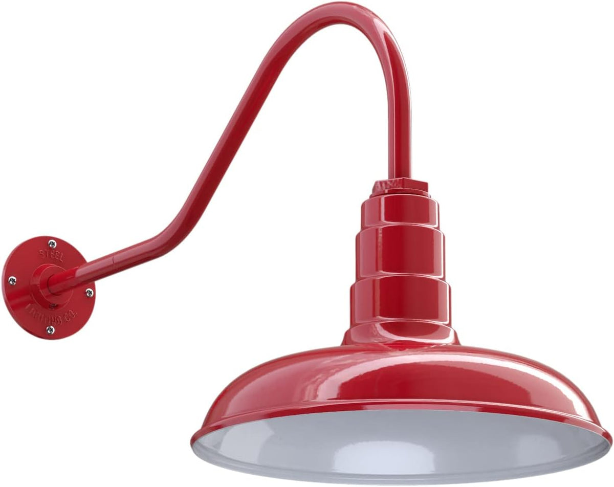 Galvanized Outdoor Barn Light with Dusk to Dawn Sensor A52341