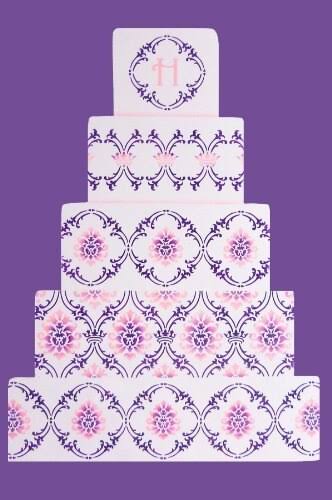 Royal Damask Cake Stencil Set L3023