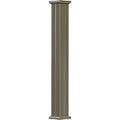 6x22 x 8 Endura-Aluminum Column, Square Shaft, Non-Tapered, Fluted, Clay Finish with Capital Y222636