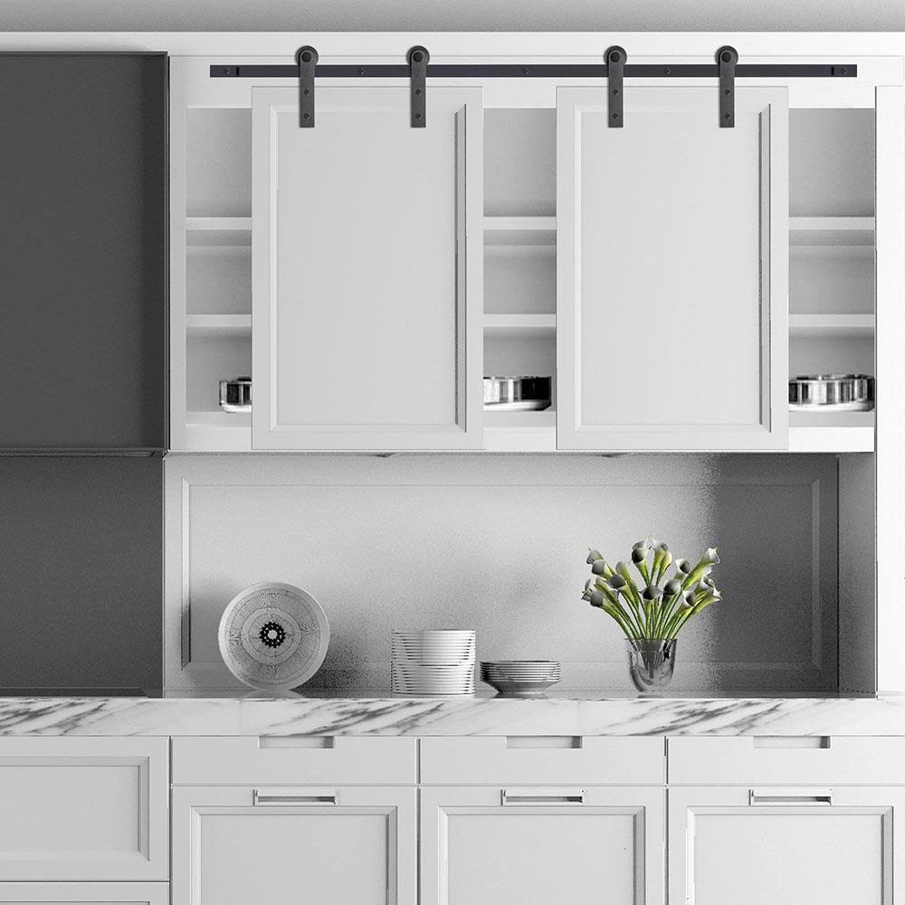 Mini Sliding Double Barn Door Hardware Kit Z30587