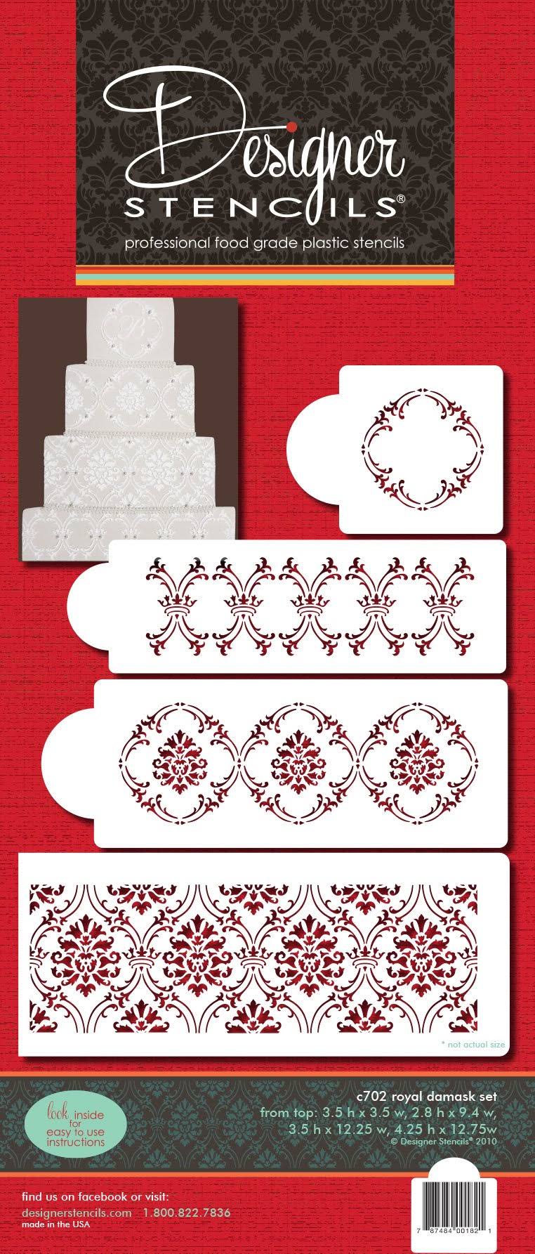 Royal Damask Cake Stencil Set L3023