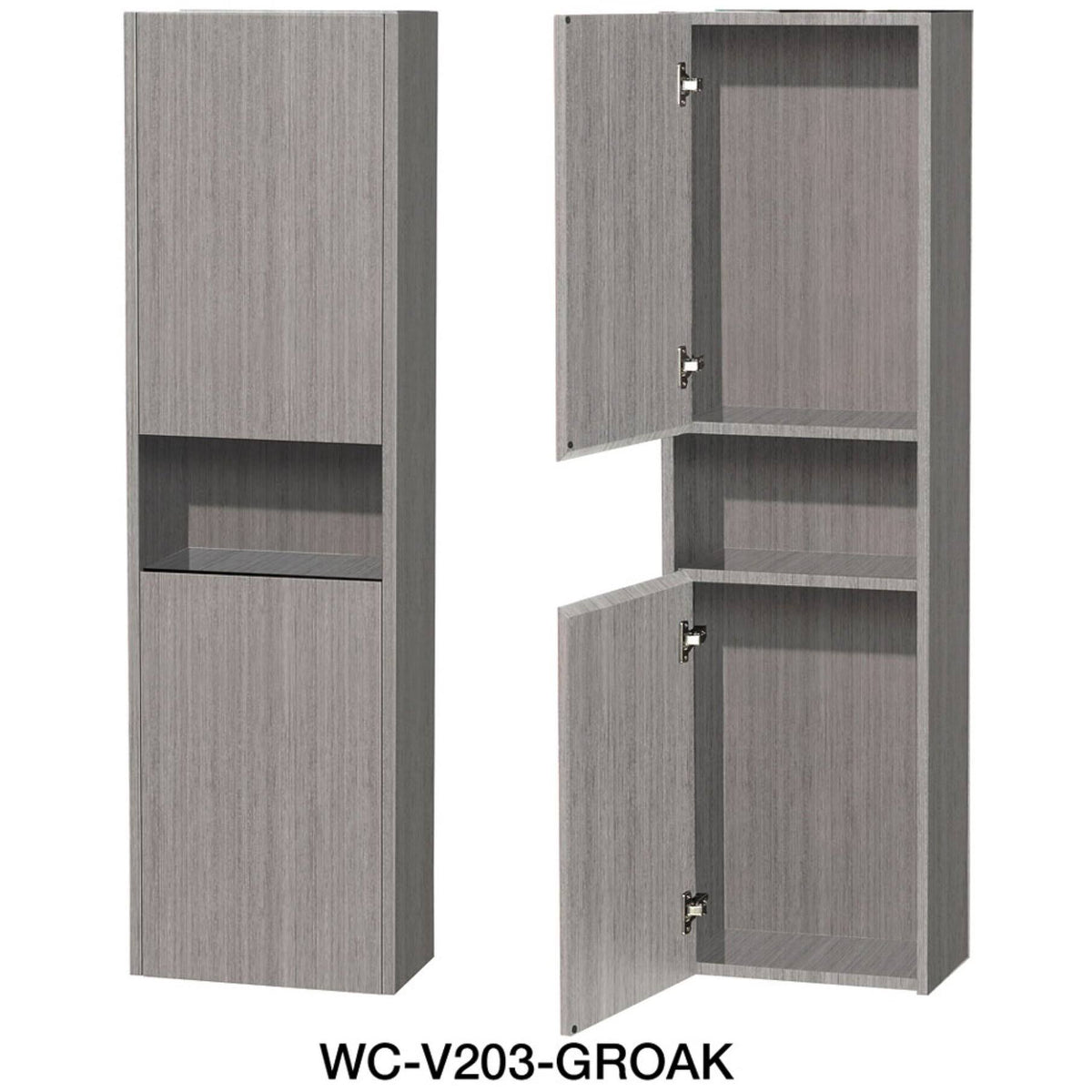 Grey Oak Wall Cabinet C981