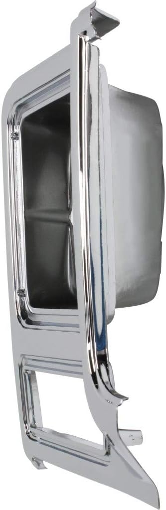 Chrome & Painted Dark Argent Headlight Door for Chevy C10 C20 C30 1979 1980 Passenger Side Pack of 2 T1105