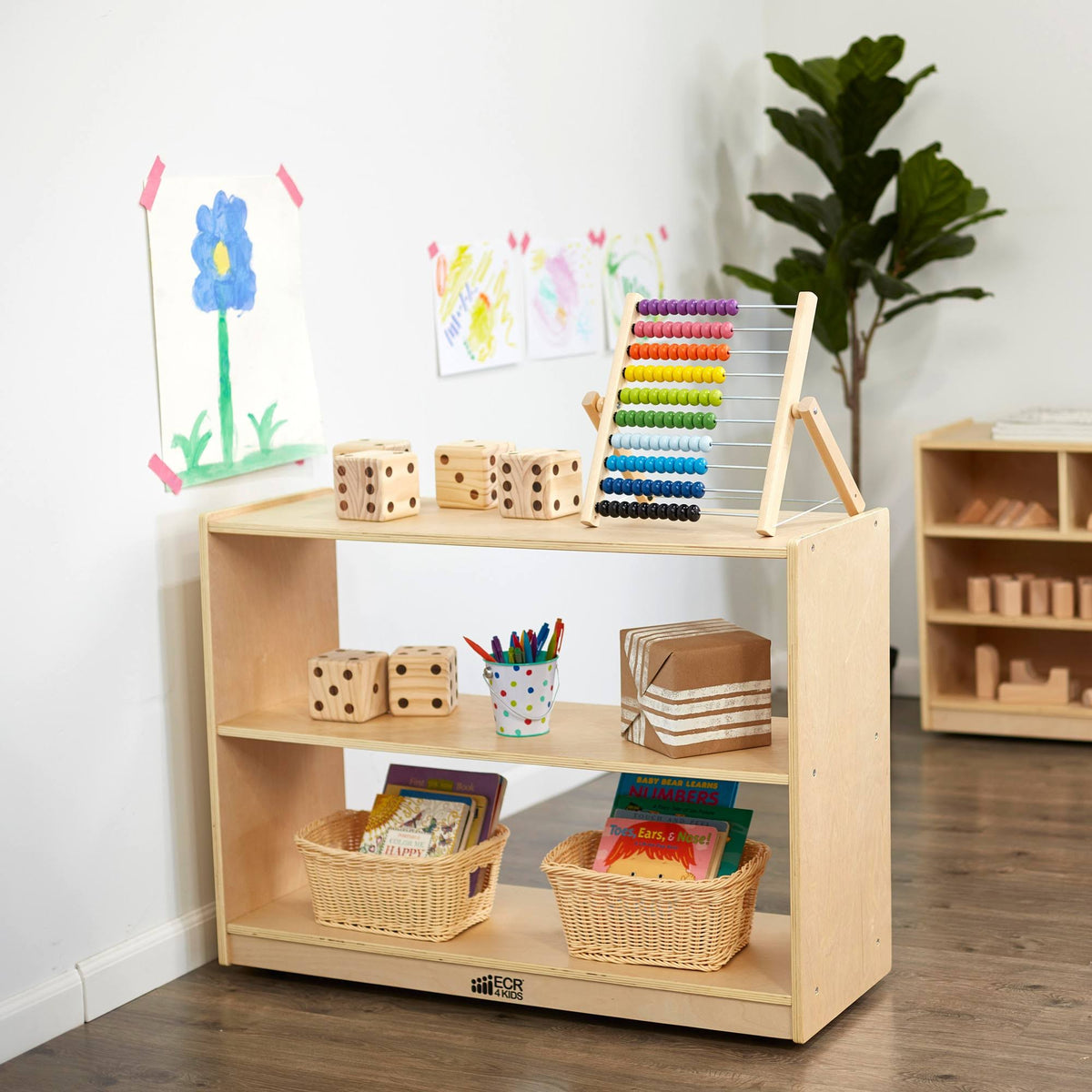 2 Shelf Birch Storage Cabinet P236318