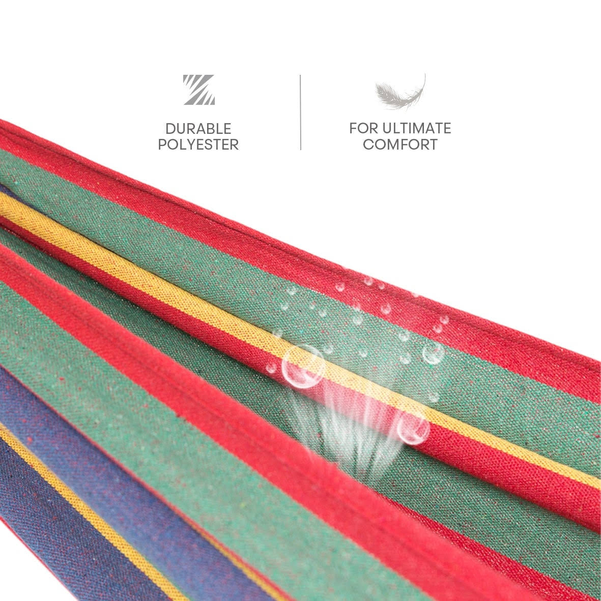 Freestanding Steel Double Hammock with Carry Bag Z28096