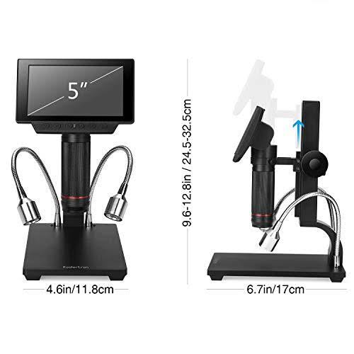 5 inch LCD 1080p Digital Microscope with Adjustable Stand V83076