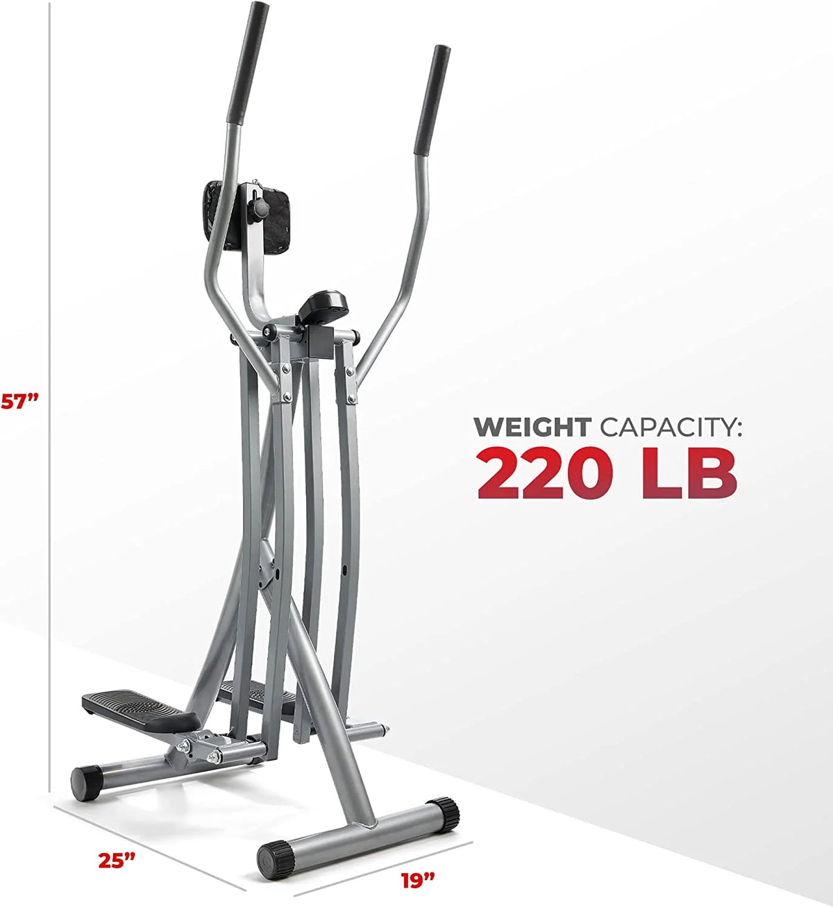 Elliptical Machine Glider with LCD Monitor, 220 LB Max Weight, 30 Inch Stride X7662