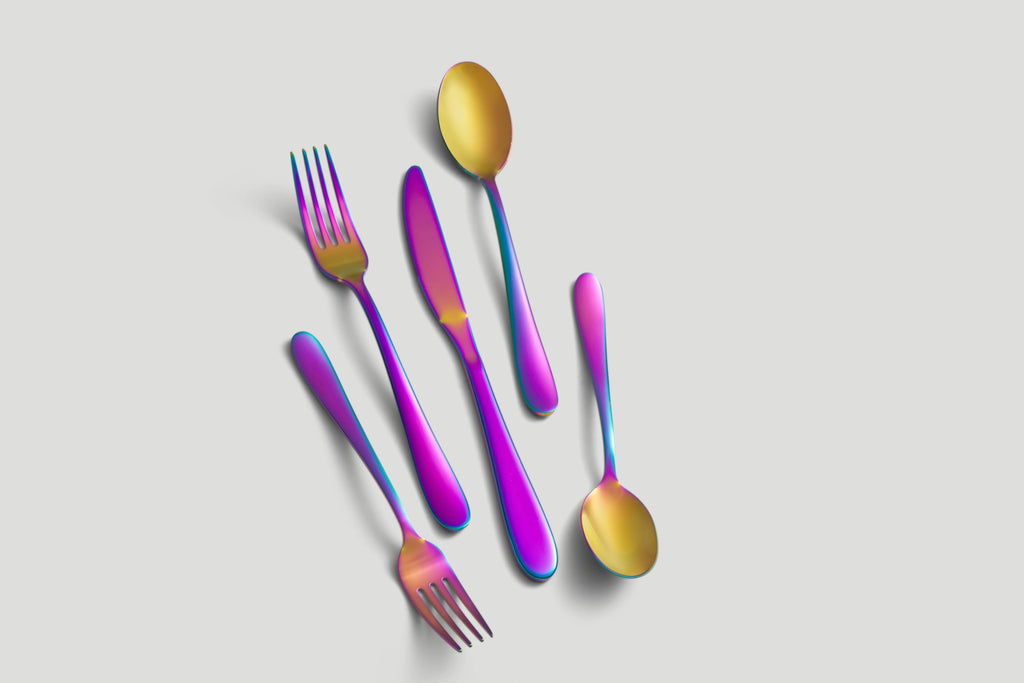 Black 20-Piece Flatware Set D46852