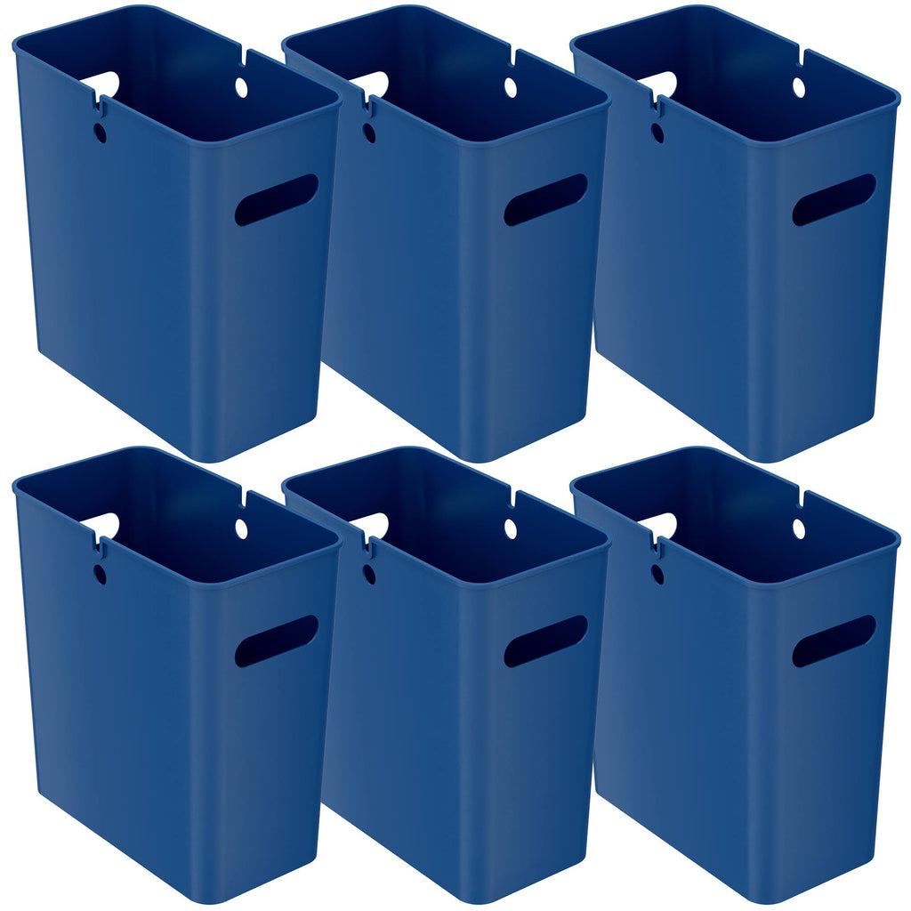 4.2 gal Polypropylene Trash Can with Handles, Pack of 6 W709