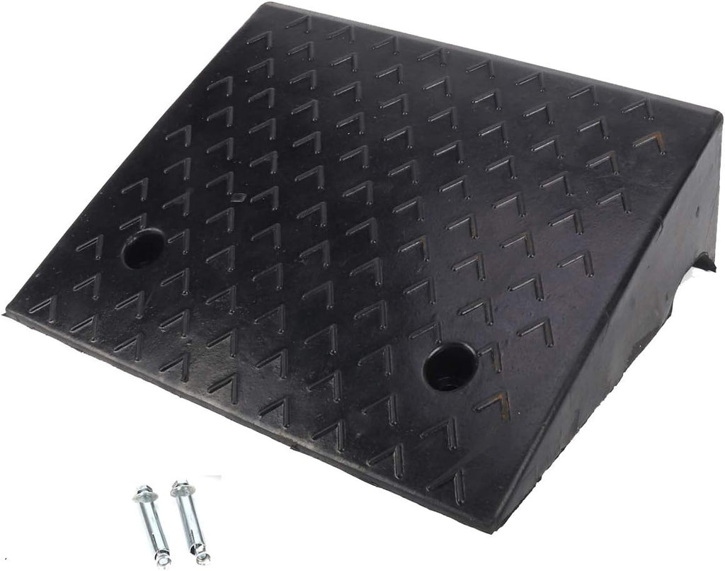 5.9'' Rise Rubber Curb Ramp 10 Tons Car Slope Ramp 5.9 x 15.7 x 18.7in K606990