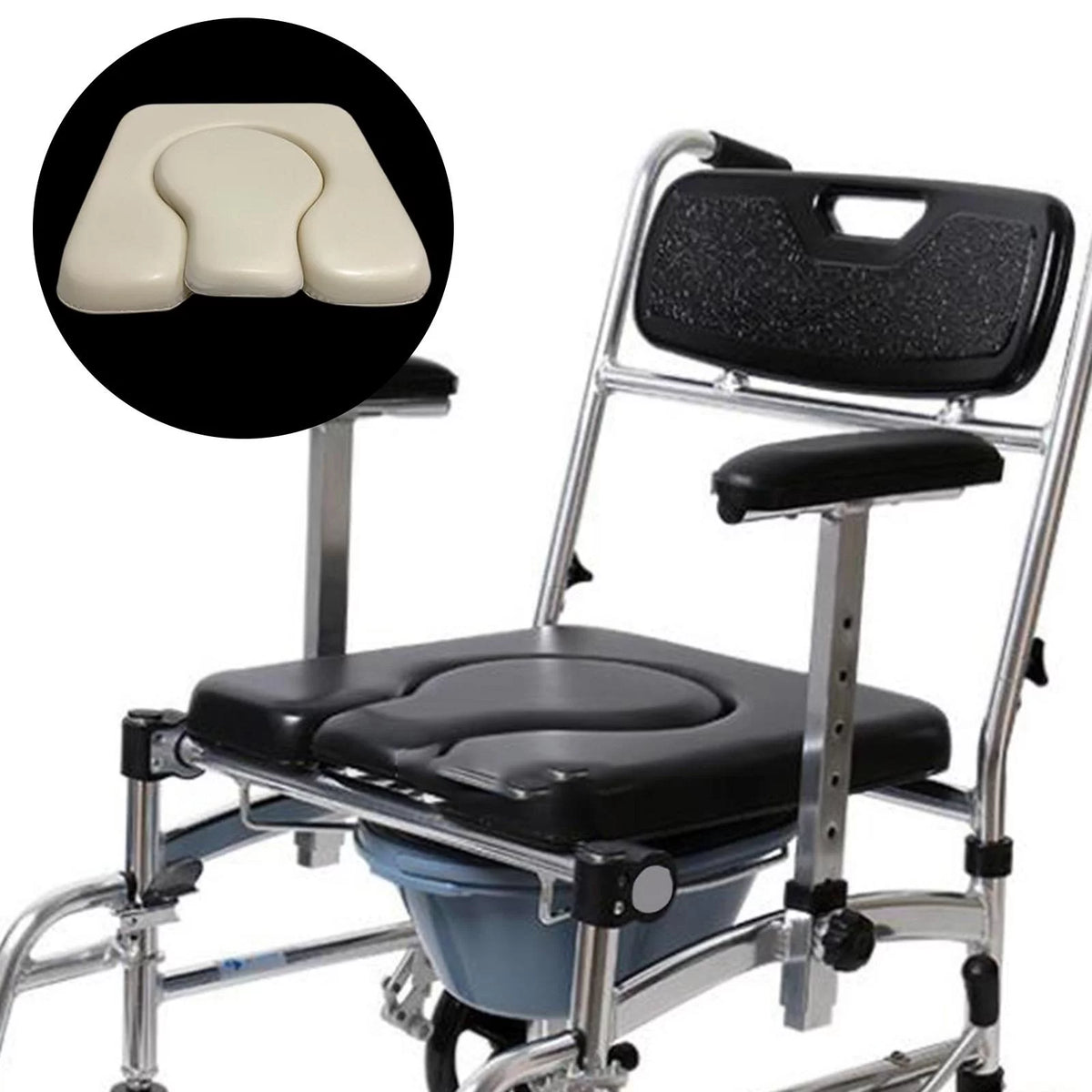 Commode Seat Cushion Detachable Portable F6810