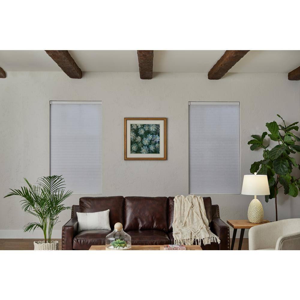 White Cordless Blackout Cellular Shade 55 in. W x 48 in. L V5602