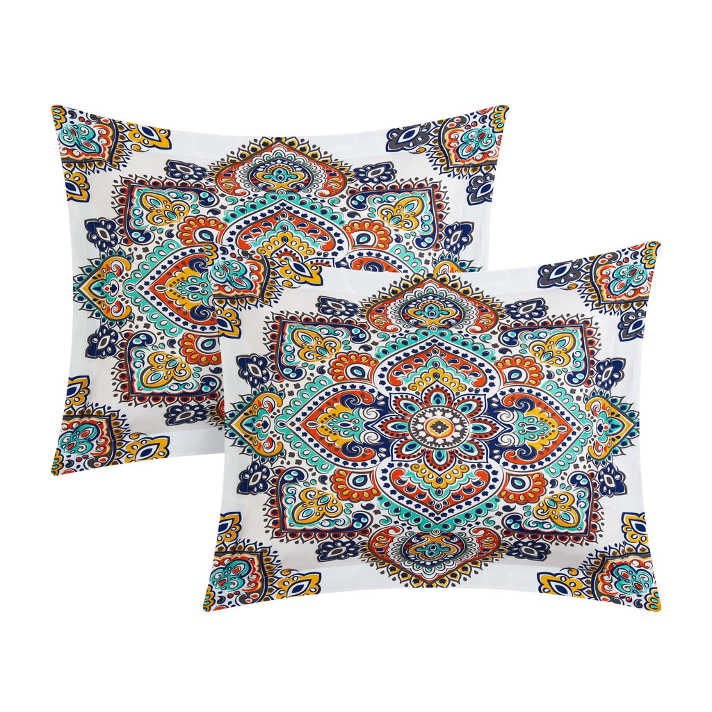 Aqua King Reversible Duvet Cover Set L63818