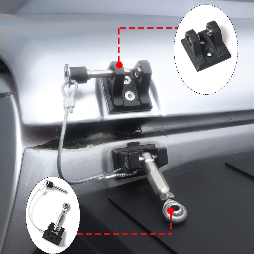 Aluminum Locking Hood Latch Kit for Jeep Wrangler JK E528231