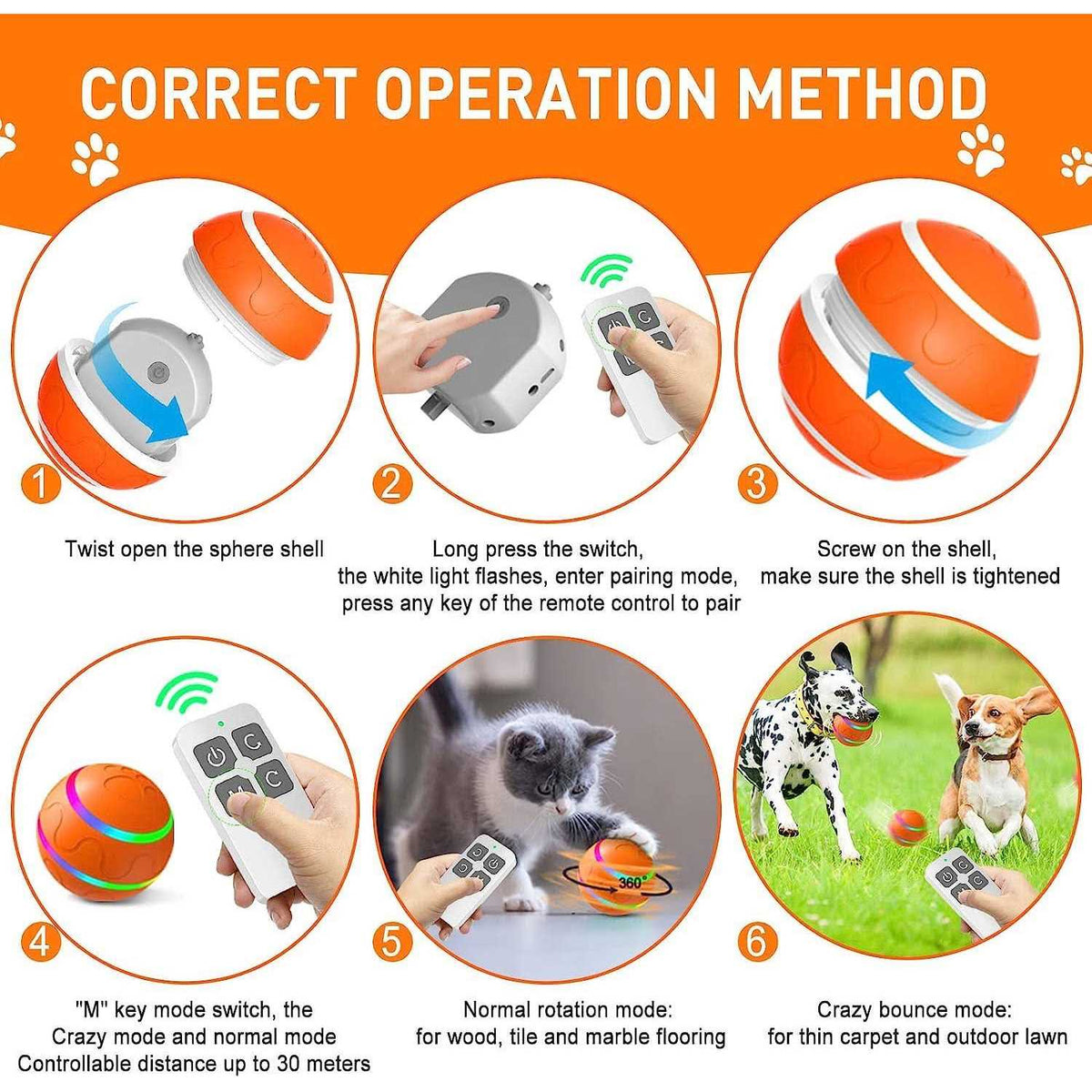Interactive Dog Toys Ball N17656