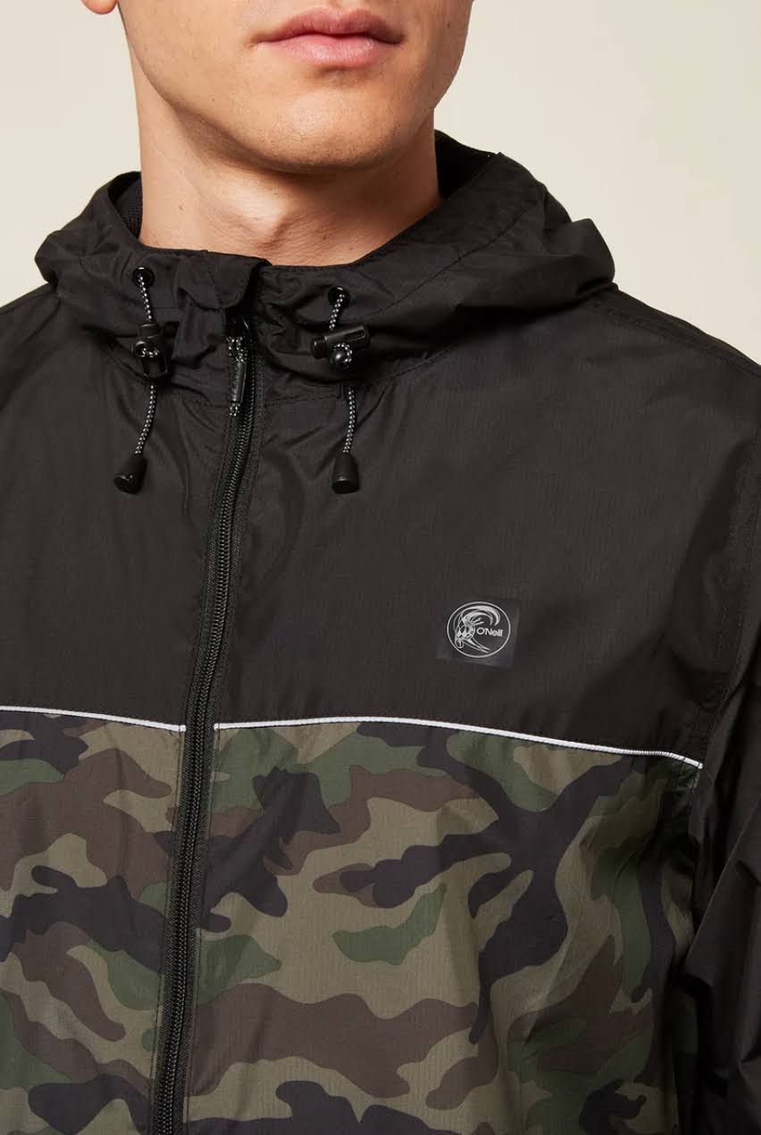 Camo Black Windbreaker U416