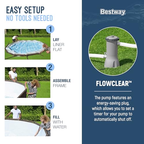 14' x 42" Round Above Ground Swimming Pool Set with Filter Pump P12466