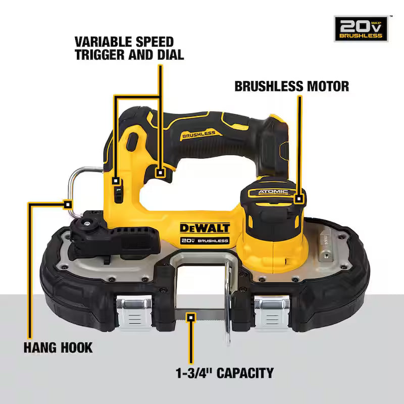 20V MAX Cordless Brushless Compact 1-3/4 in. Bandsaw R384719