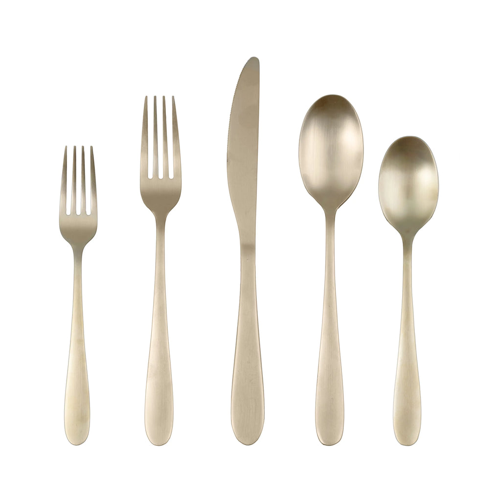 Black 20-Piece Flatware Set D46852