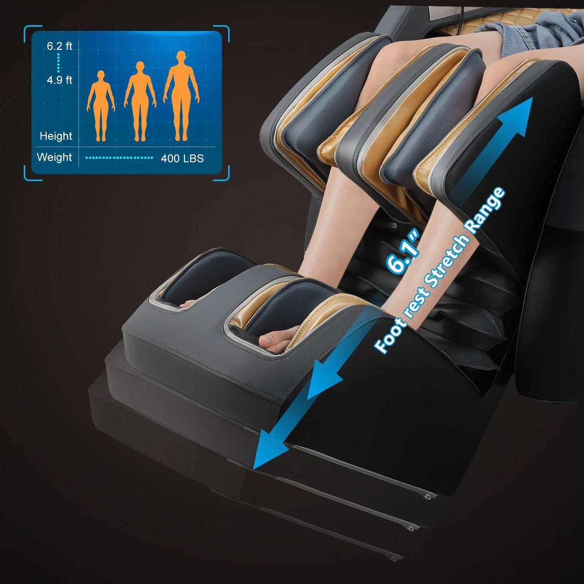 Full Body SL Track Zero Gravity Massage Chair Recliner with 12 Modes E3169