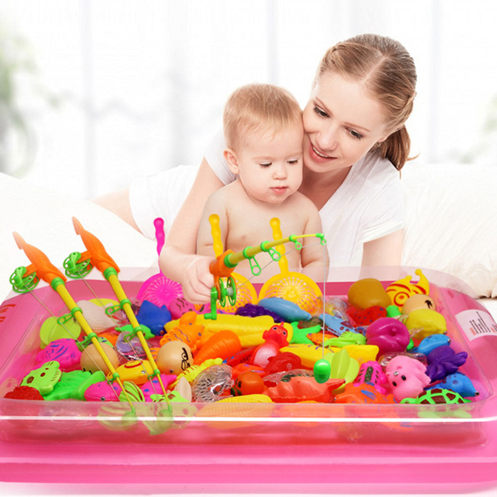 22pcs Magnetic Fishing Game Set with Rod and Net S945