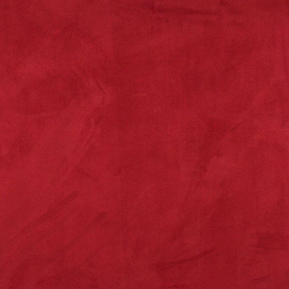 Rose Red Solid Microsuede Microfiber Upholstery Grade Fabric K58736