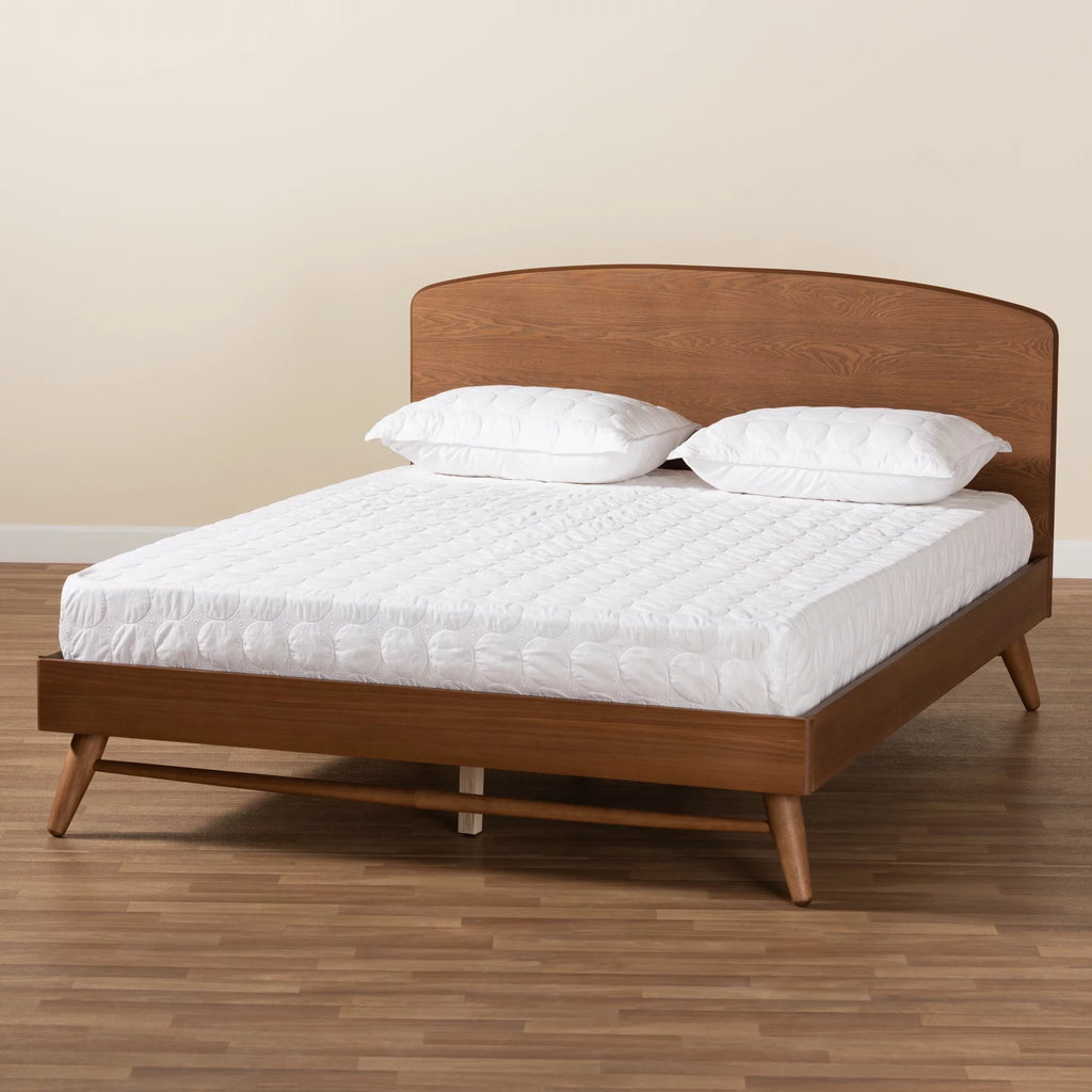 Walnut Brown Full Platform Bed D388396