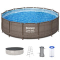 14' x 42" Round Above Ground Swimming Pool Set with Filter Pump P12466