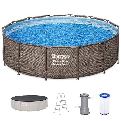 14' x 42" Round Above Ground Swimming Pool Set with Filter Pump P12466